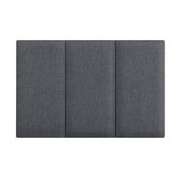 KOPFPOLSTER-SET 3 TLG. Carpino - Dunkelgrau, Textil (30/60/3cm) - [neu.haus]