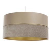 HÄNGELEUCHTE Gold 40/20 cm - Beige/Goldfarben, Kunststoff (40/0.6/20cm) - ONZENO