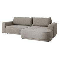 ECKSCHLAFSOFA Passo, Seite: Rechts - Hellbraun/Schwarz, Holz/Kunststoff (265/166cm) - MIRJAN24