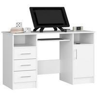 SCHREIBTISCH Weiß 74/124/52 - Weiß, Holzwerkstoff (120/50/74cm) - RAUMHIRSCH FURNITURE