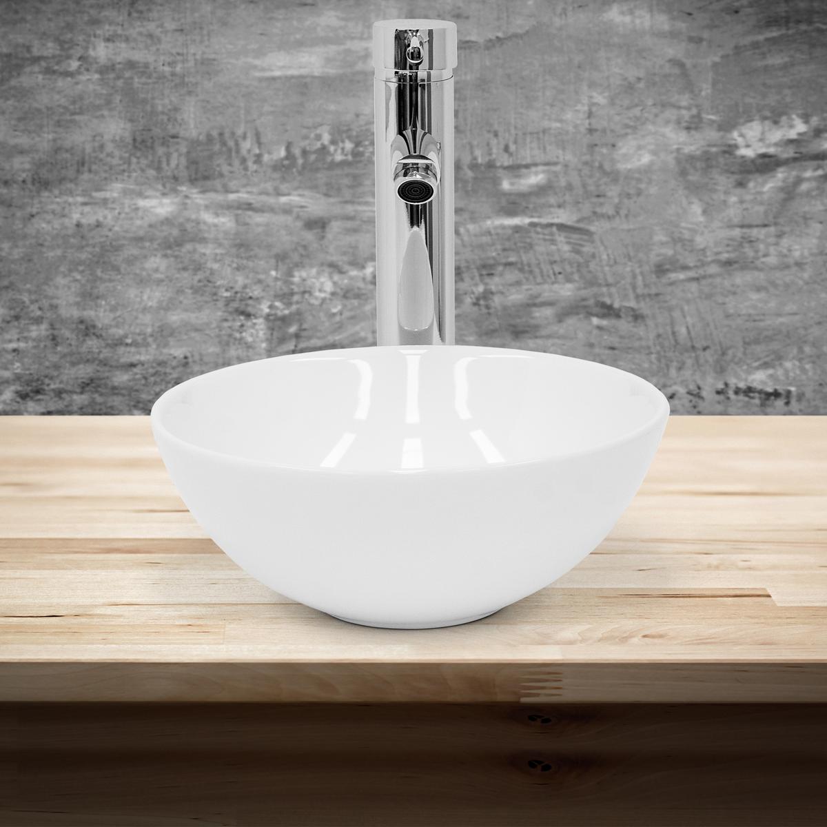 WASCHBECKEN - Weiß, Keramik (28/11.6/28cm) - ML-DESIGN