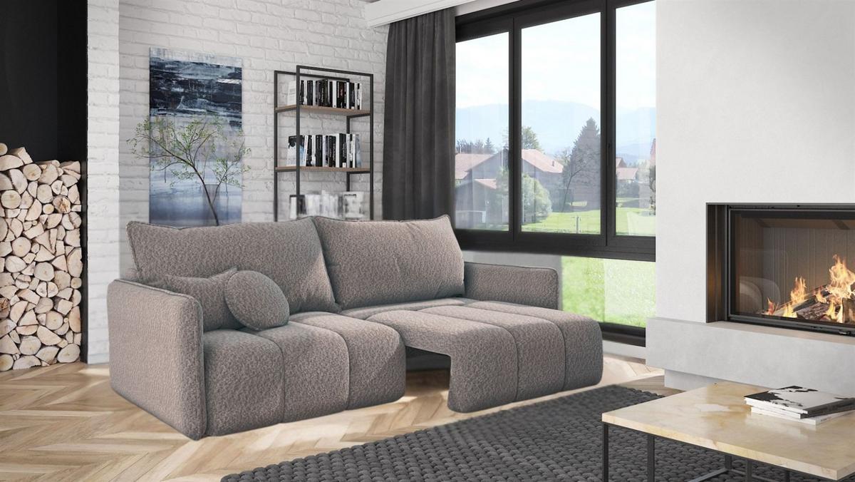 SCHLAFSOFA Morgano - Grün, Holzwerkstoff/Textil (216/86/102cm) - Fun Möbel
