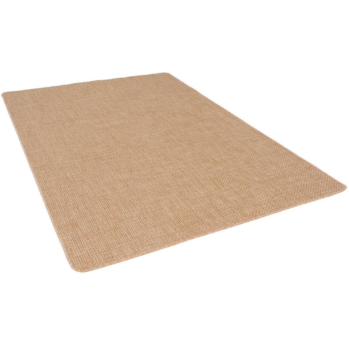IN- & OUTDOOR FLACHGEWEBE TEPPICH PORTO MELIERT - Sandfarben, Textil (100/100cm) - Snapstyle