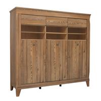 GESCHIRRSCHRANK Raya Holz - Braun, Holzwerkstoff (156/150/47cm) - Petits-meubles