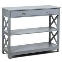 KONSOLENTISCH Grau - Grau, Holzwerkstoff (30/100/80cm) - COSTWAY