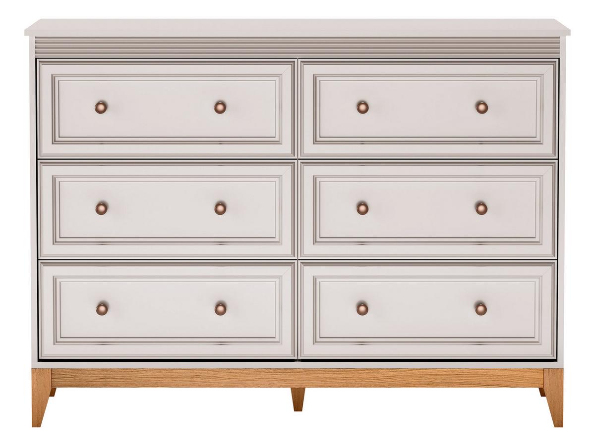 SCHUBLADENKOMMODE Windsor W-03 - Kaschmir/Eichefarben, Holz/Holzwerkstoff (136/100/41cm) - MIRJAN24