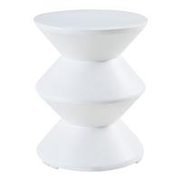 BEISTELLTISCH Kyppeslo - Weiß, Stein (36.5/36.5/47cm) - [en.casa]