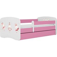 KINDERBETT Emily mit Schublade und Matratze, Rosa 70x140 cm - Altrosa, Holzwerkstoff (140/70cm) - WFL GROUP