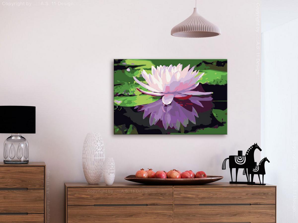 MALEN NACH ZAHLEN 50/40 cm - Multicolor, Textil (1.4/40cm) - KUNSTLOFT