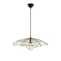 DRAHT-PENDELLEUCHTE aus metall - fleur 50/50/111 cm - Bronzefarben, Metall (50/50/111cm) - Calicosy