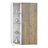 VITRINE Davos Eiche Ribbeck - Alteiche, Holzwerkstoff (71.5/134/35cm) - Vladon