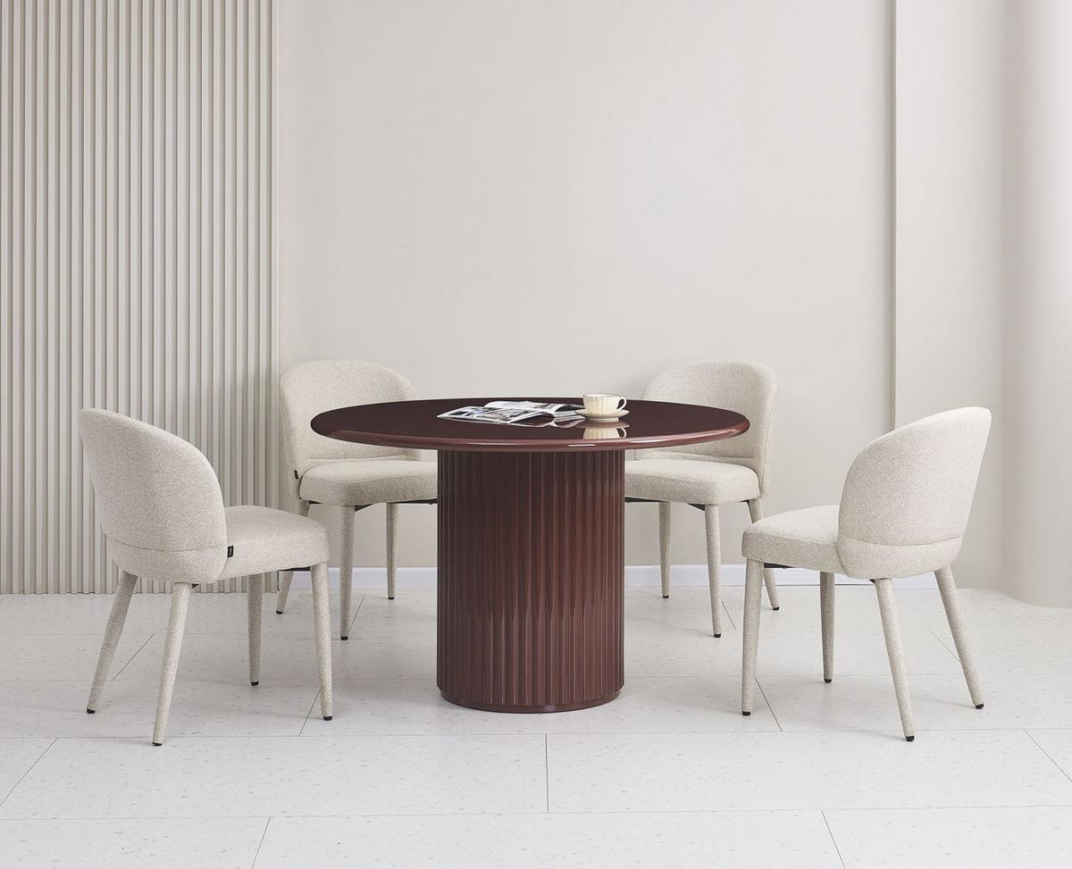 ESSZIMMERSTUHL Coases Beige - Beige, Textil/Metall (50/82/61cm) - Selsey