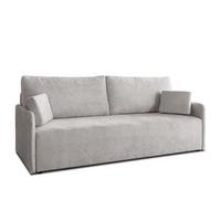 SOFA NUBO mit Schlaffunktion und Bettkasten Harmony 80 - Grau, Textil (205/91/86cm) - Lookway