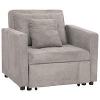 SCHLAFSESSEL Hellgrau - Hellgrau, Textil (100/86/88cm) - MCW