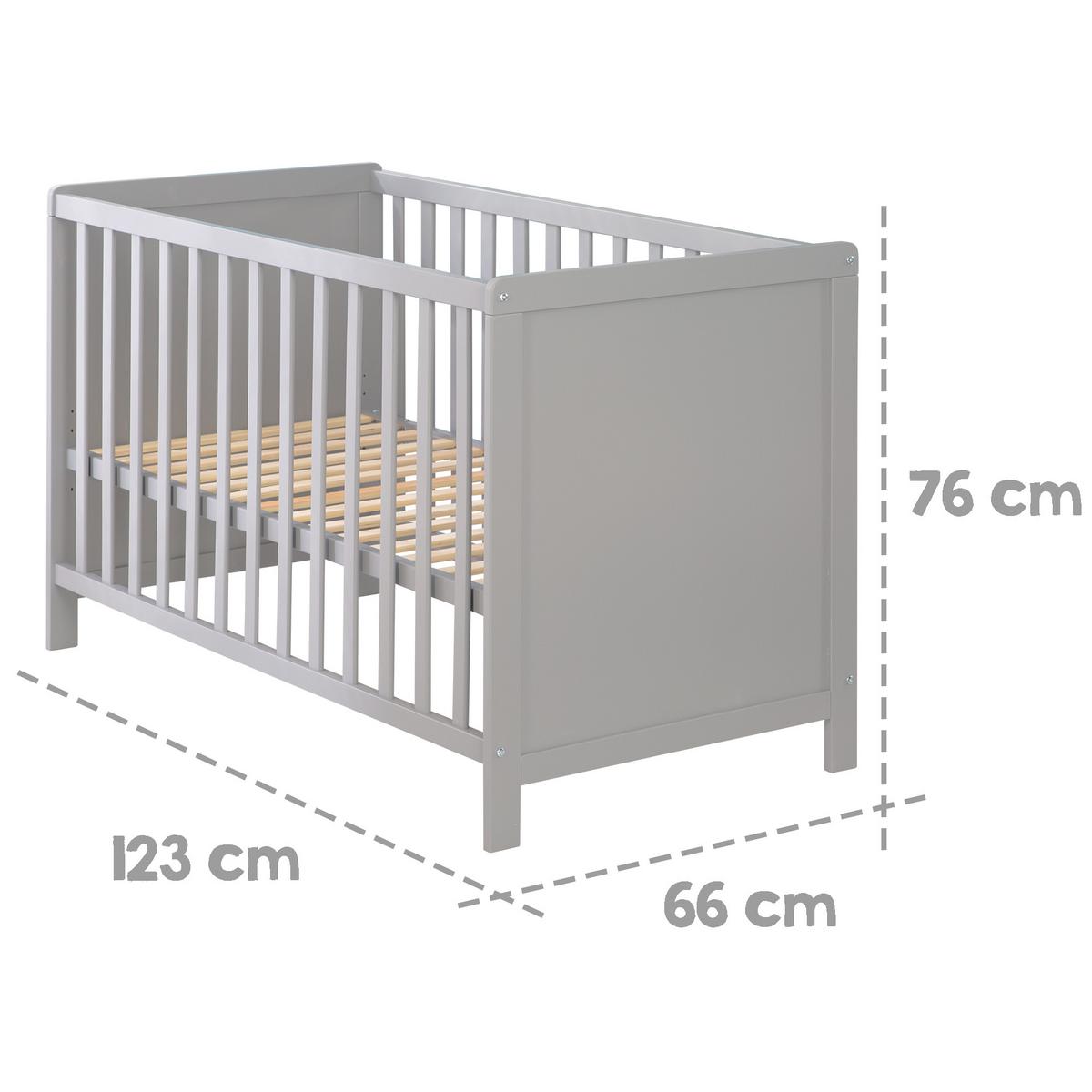 BABYZIMMER-SET Hamburg mit Schubladen 2-teilig - Taupe, Holzwerkstoff (66/76/123cm) - Roba