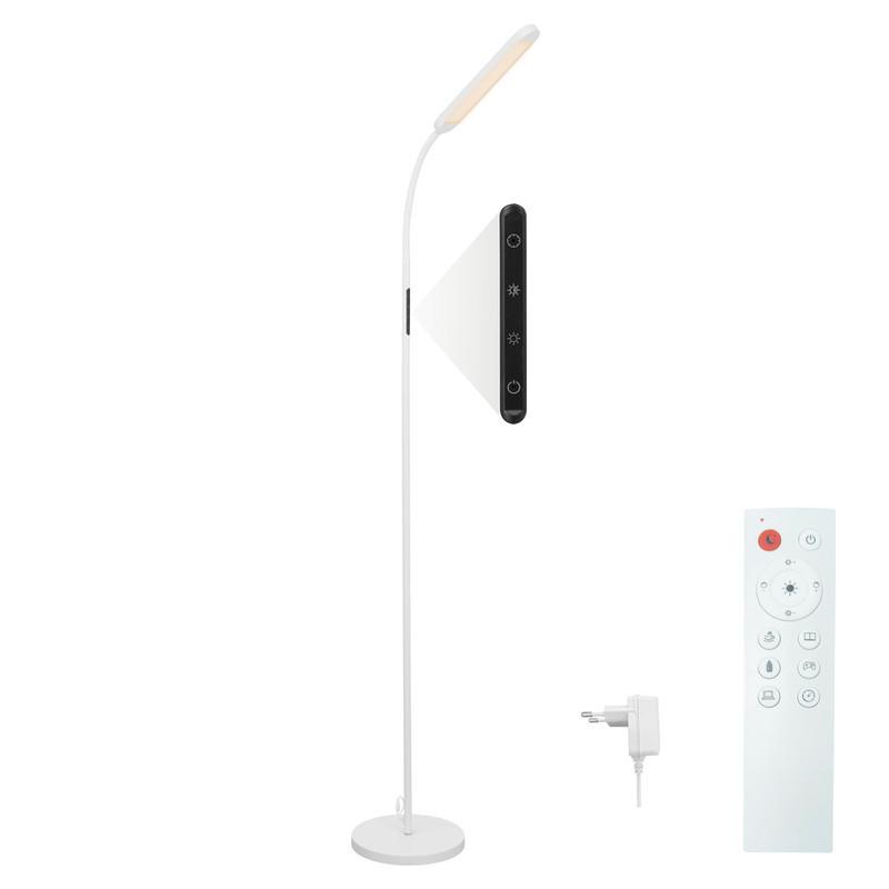 LED-STEHLAMPE Yanchak 137.1/6/22.8cm - Weiß, Metall (137.1/6/22.8cm) - Nettlife