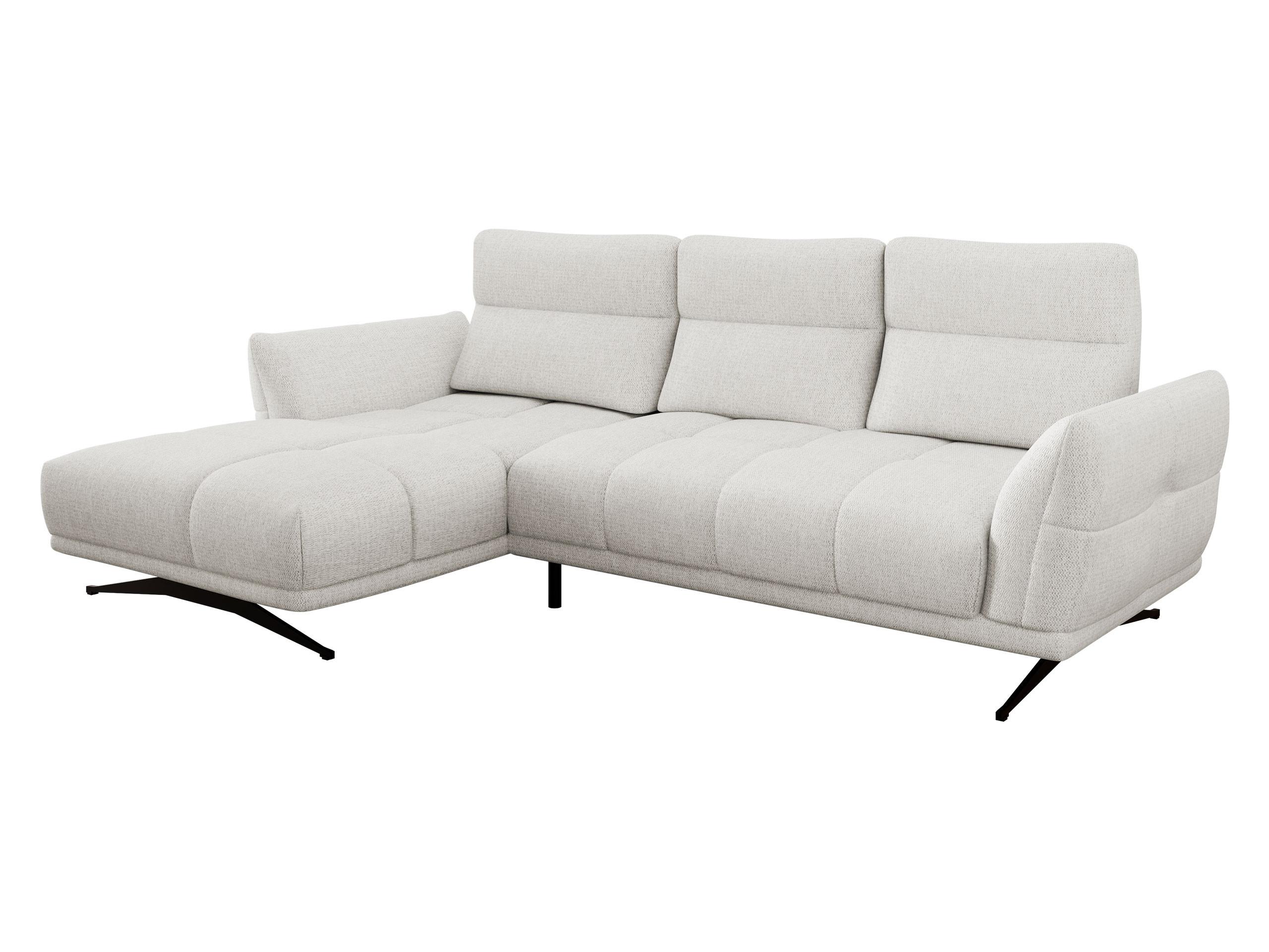 ECKSOFA Giovanni Z LCH, Seite: Links LC-2R - Hellgrau/Schwarz, Holz/Textil (298/195cm) - MIRJAN24