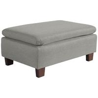 POLSTERHOCKER Kaylil Flachgewebe hellgrau - Hellgrau, Kunststoff (90/43/60cm) - 58aufmkessel