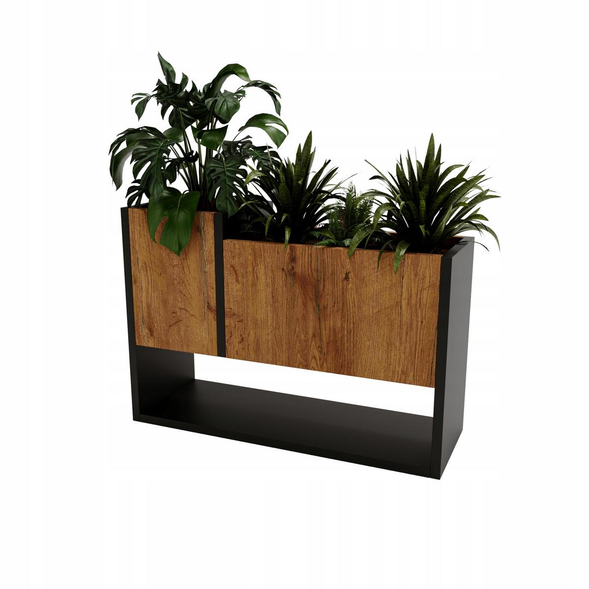 BLUMENKASTEN - Nussbaumfarben, Holzwerkstoff (22.6/45/64.5cm) - RAUMHIRSCH FURNITURE