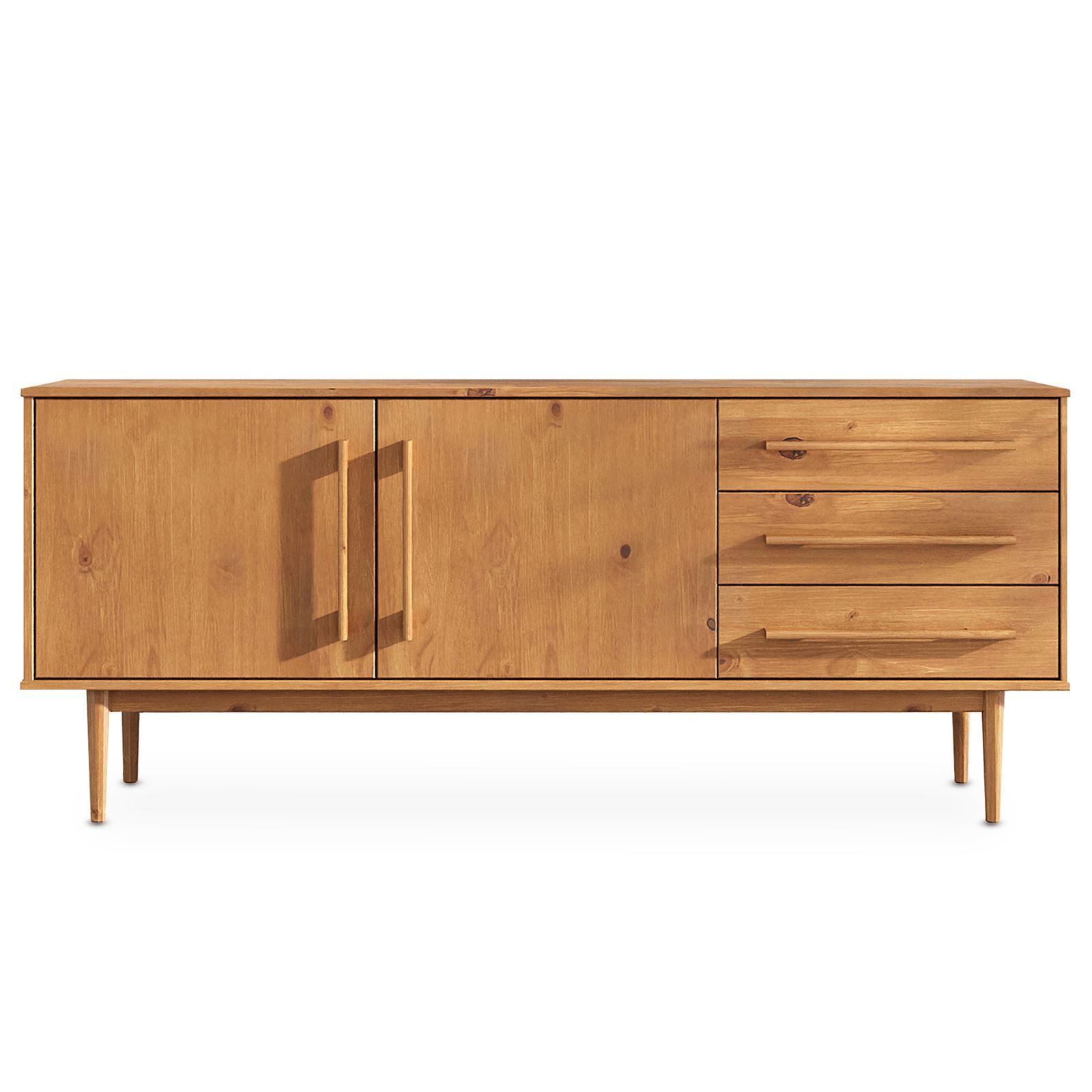 SIDEBOARD TECCA Eiche - Eichefarben, Holz (170/71/41cm) - IDIMEX