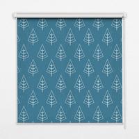 ROLLO LICHTDURCHLÄSSIG 90x240 cm Bäume im Regen - Weiß, Textil (90/240cm) - TULUP
