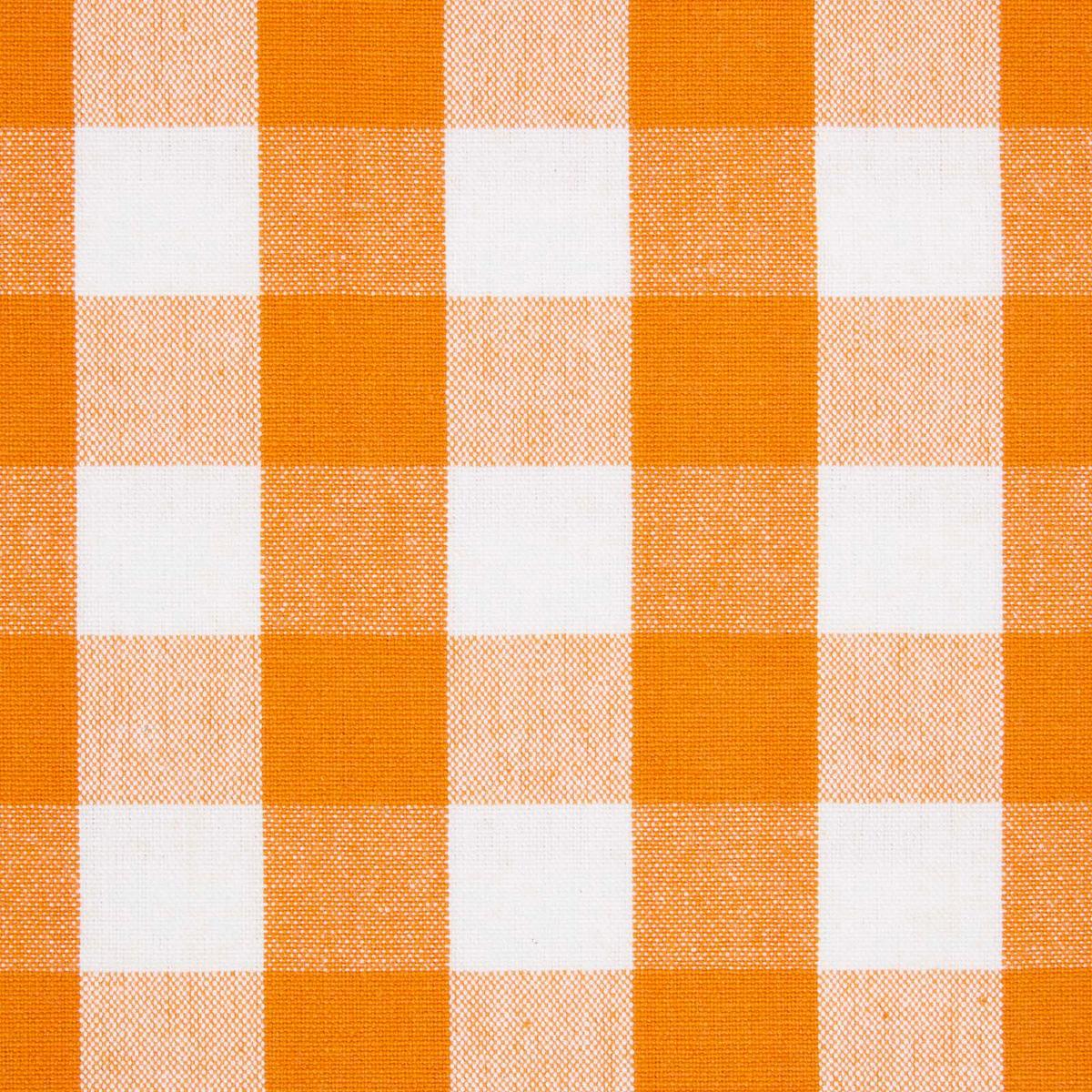 ÖSENVORHANG Karomuster blickdicht 2er-Set, 137/228 cm - Orange, Textil (137/228cm) - Homescapes