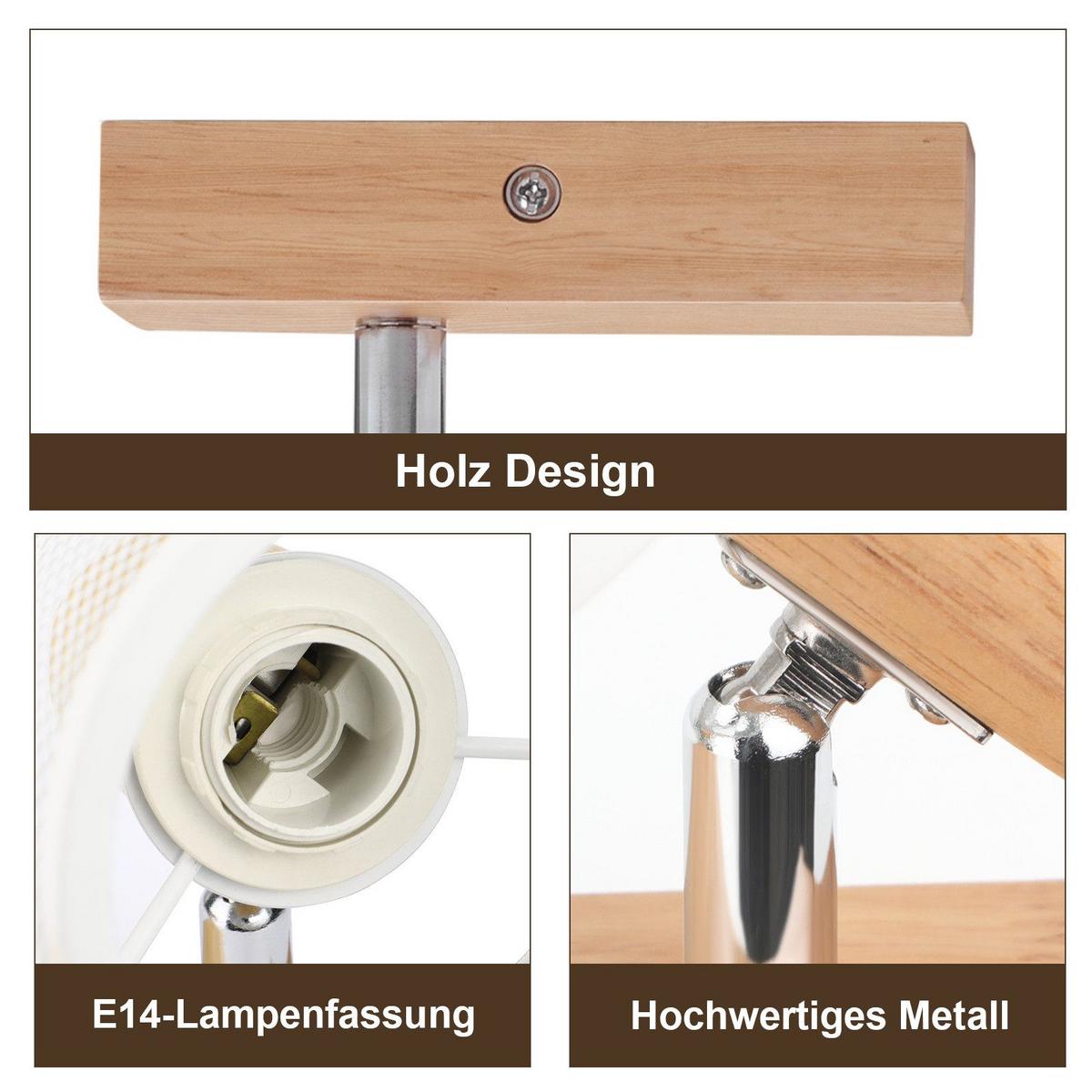 DECKENSTRAHLER Gisela 1-flammig 16/10/14 cm - Weiß, Metall (16/10/14cm) - Nettlife
