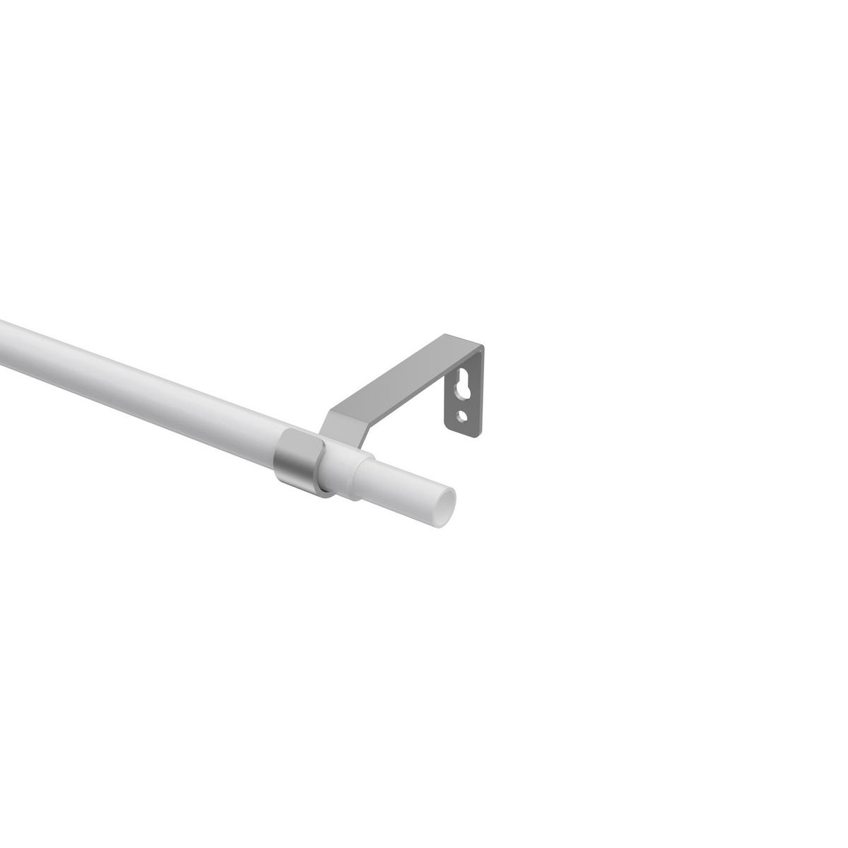 TRÄGER FÜR GARDINENSTANGEN 16 mm Ø, Hera 1-läufig, Silbergrau - Alufarben, Metall (10/5.2/1.6cm) - INTERDECO