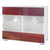 KOMMODE Bari Bordeaux Hochglanz - Bordeaux, Holzwerkstoff (92.5/75.5/35cm) - Vladon
