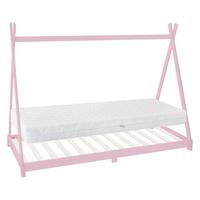 KINDERBETT Tipi mit Matratze 90x200 cm Rosa - Pink, Holz (90/200cm) - ML-DESIGN