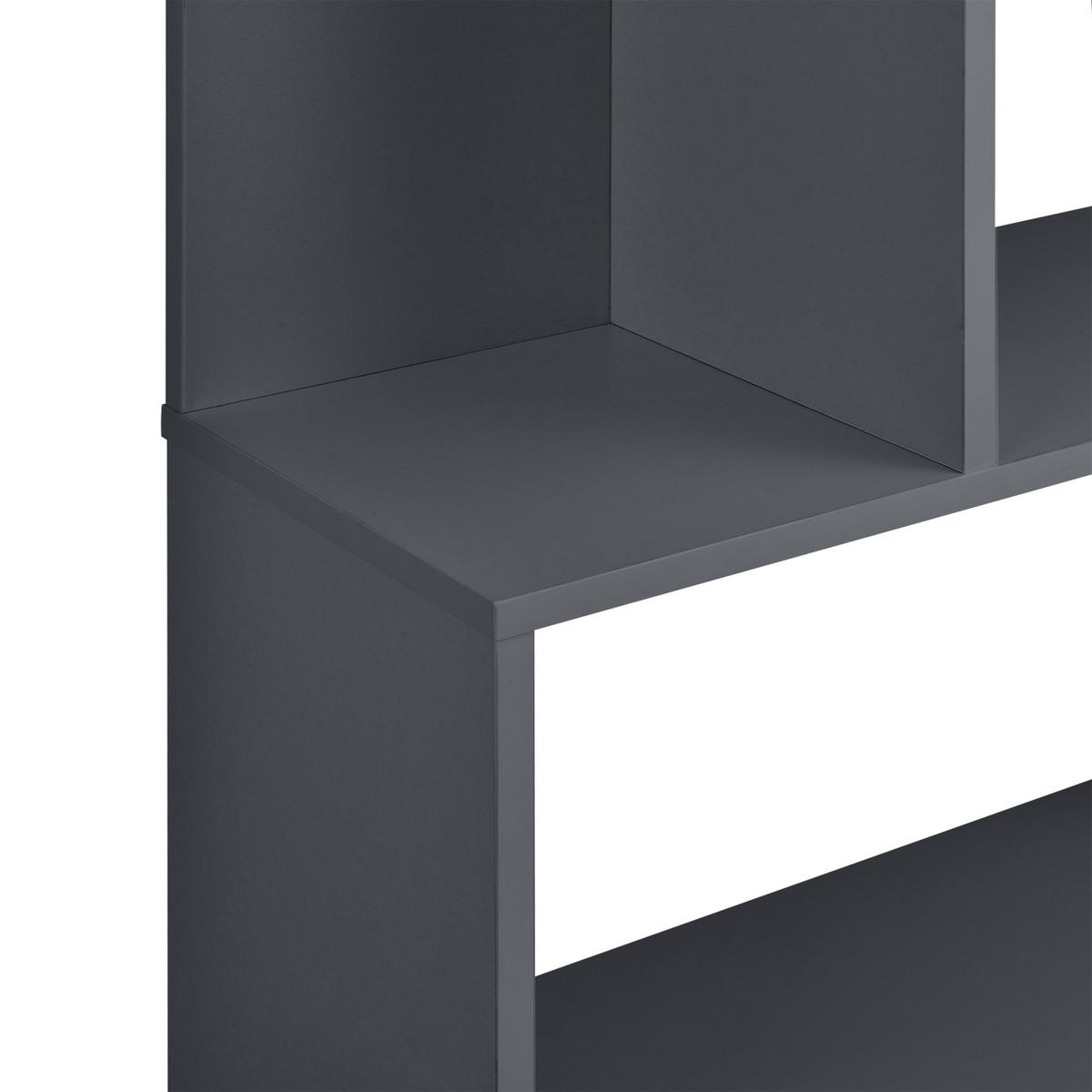 BÜCHERREGAL Borrby - Dunkelgrau, Holzwerkstoff (80/192/24cm) - [en.casa]
