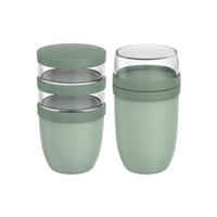 LUNCHPOT-SET XL Ellipse Nordic Sage 900 ml + 1050 ml 2-tlg. - Mintgrün, Kunststoff (10.7/20/10.7cm) - Mepal