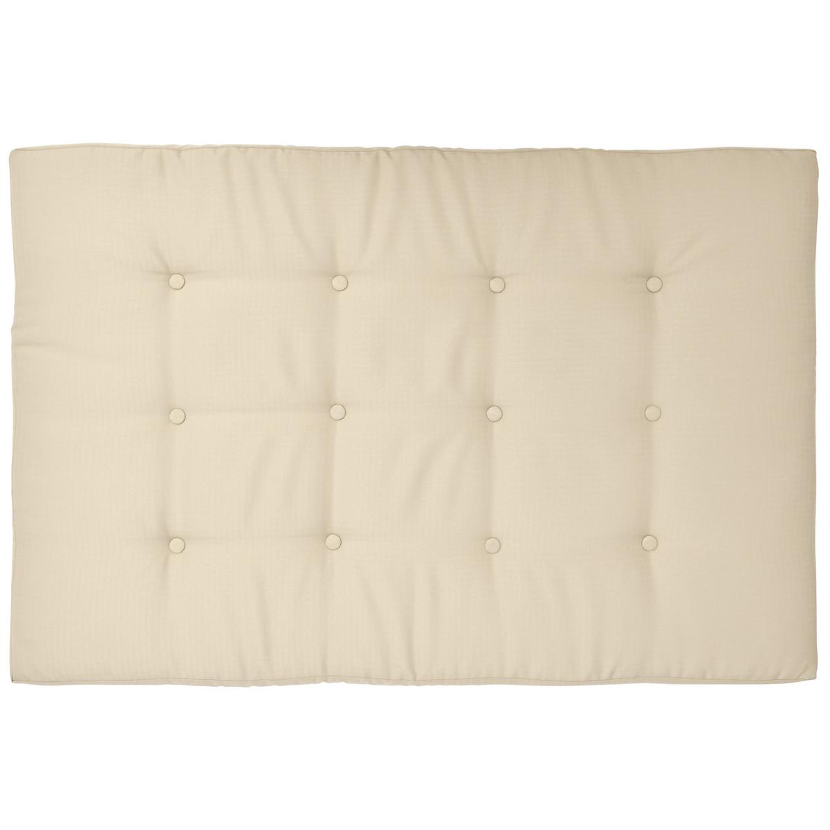 PALETTENKISSEN Eco Elements Sitz 120/80/15 cm Natur - Sandfarben, Textil (80/15/120cm) - Beautissu 
