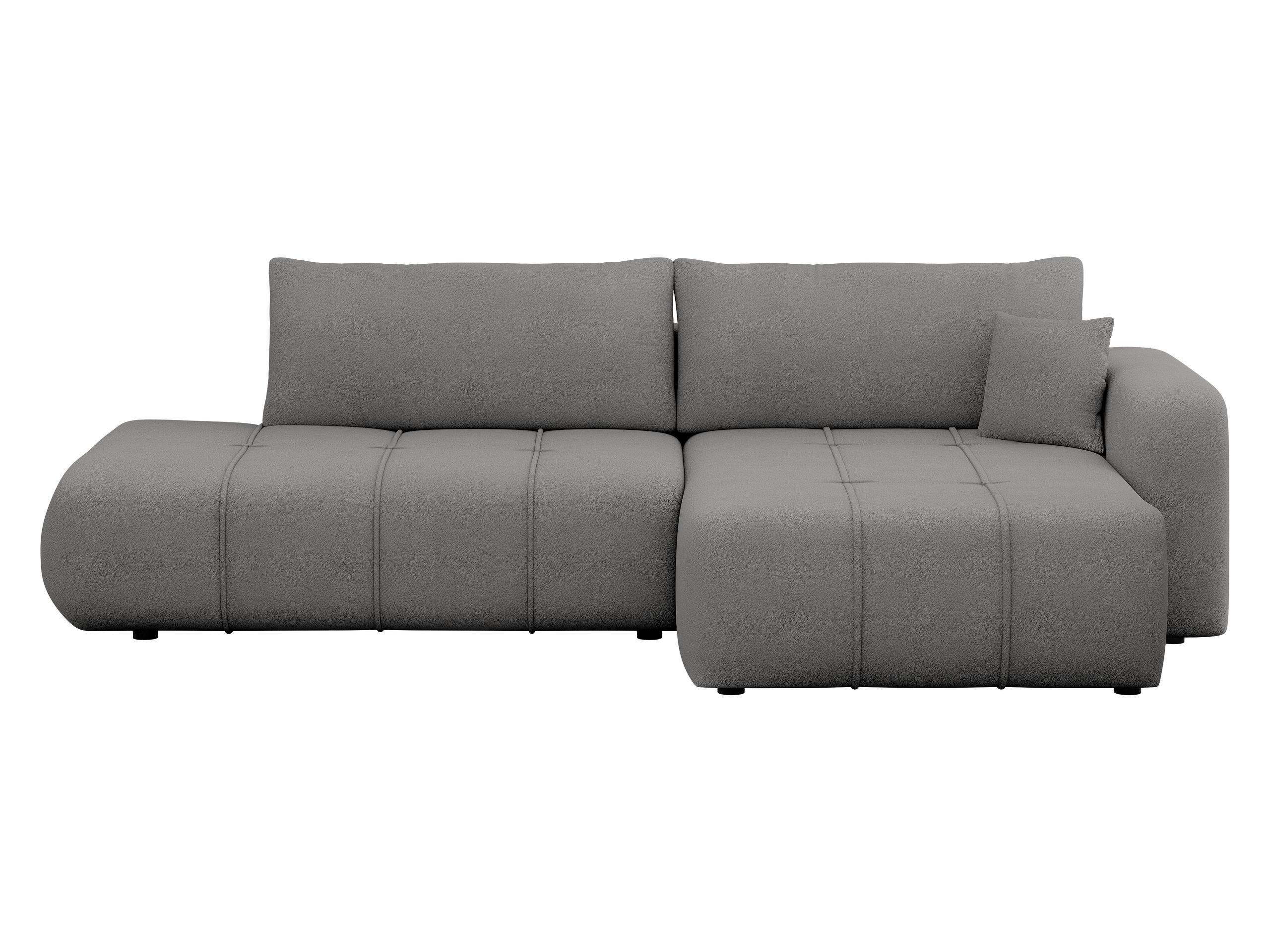 ECKSOFA Furyn O, Seite: Rechts - Greige/Schwarz, Holzwerkstoff/Kunststoff (262/145cm) - MIRJAN24