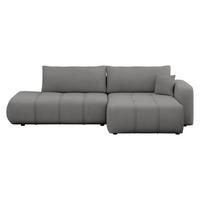 ECKSOFA Furyn O, Seite: Rechts - Greige/Schwarz, Holzwerkstoff/Kunststoff (262/145cm) - MIRJAN24