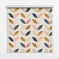 INNENROLLO - Fensterrollo - Rollo - 120x140 cm - Blätter - Pink, Kunststoff (120/140/0.5cm) - TULUP