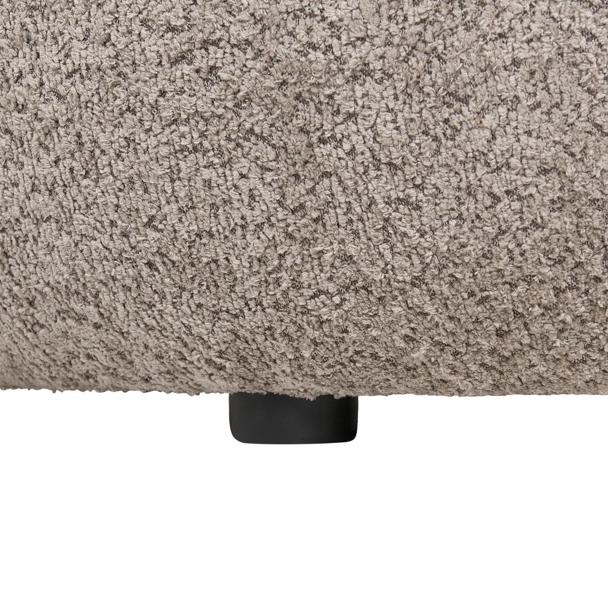 SESSEL Chenillegewebe Taupe Volda - Taupe, Textil (78/74/80cm) - Beliani