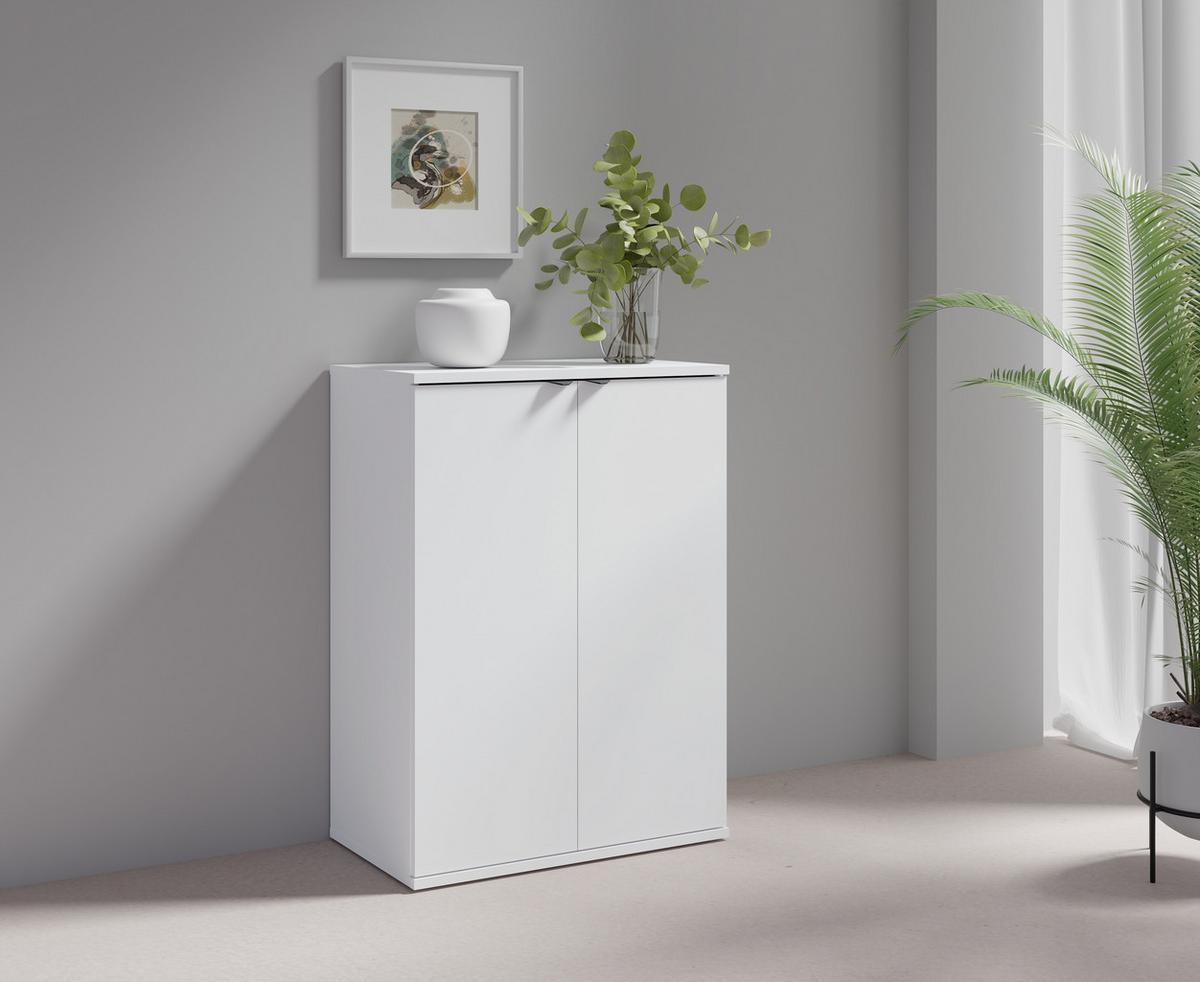 KOMMODE Weiß 60/82,5/35 - Weiß, Holzwerkstoff (60/83/35cm) - RAUMHIRSCH FURNITURE