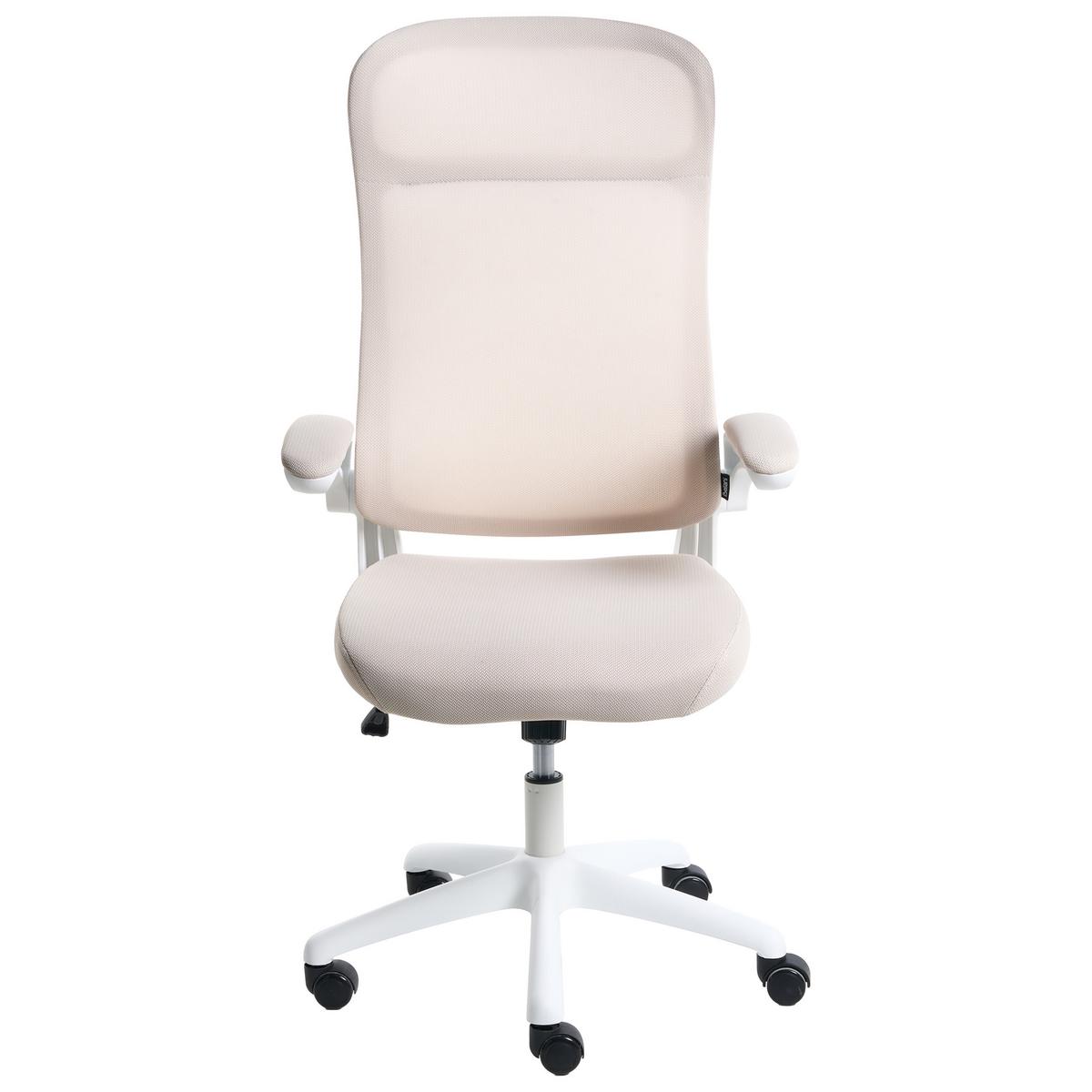 BÜROSTUHL Stoff Beige Nexel - Beige, Textil (60/114/60cm) - Beliani
