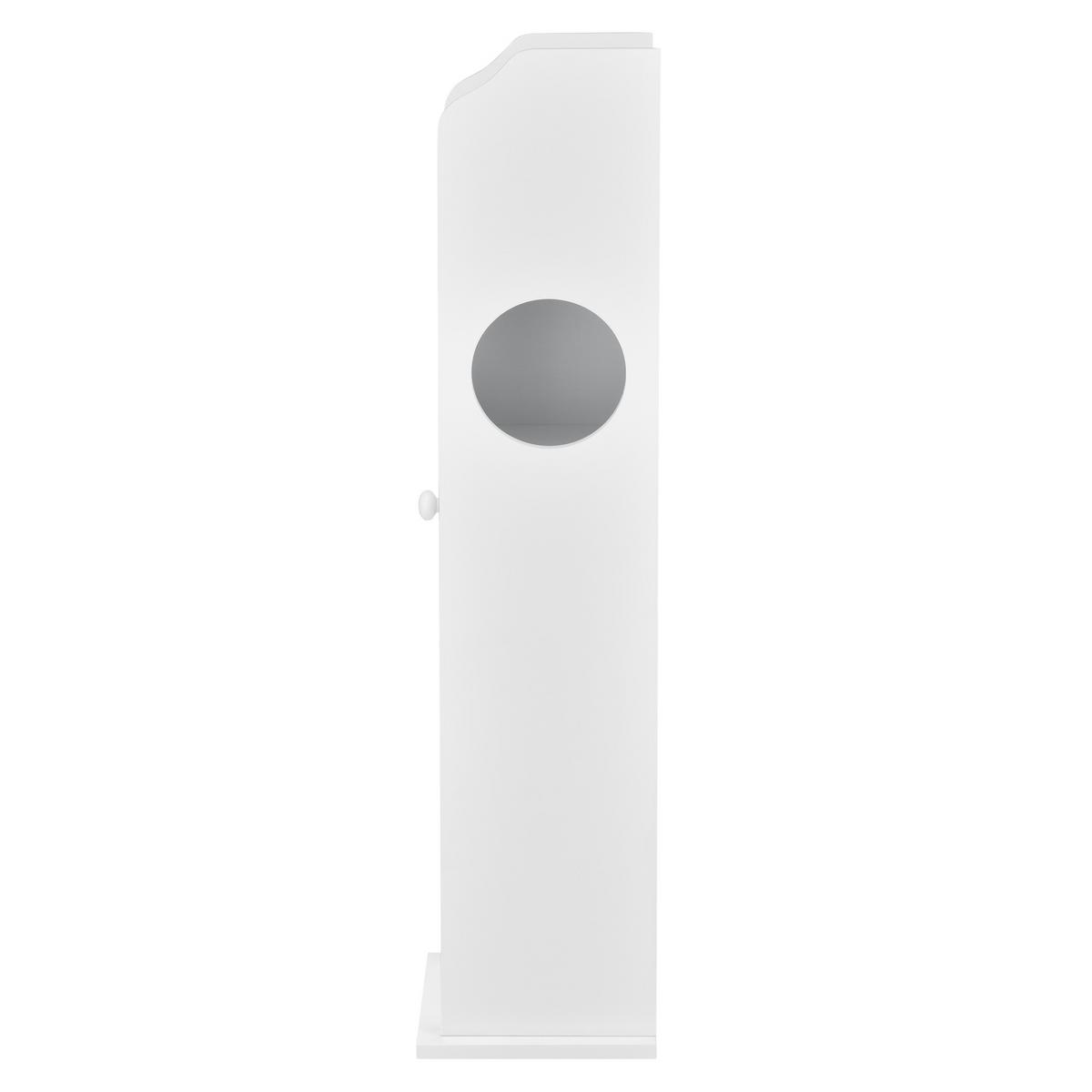 TOILETTENPAPIERHALTER - Weiß, Holzwerkstoff (20/78/18cm) - [en.casa]