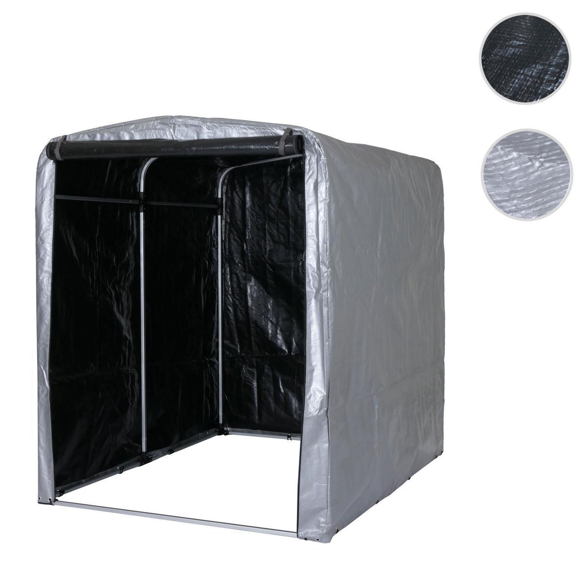 FAHRRADGARAGE Silber - Silberfarben, Metall (157/201/201cm) - MCW