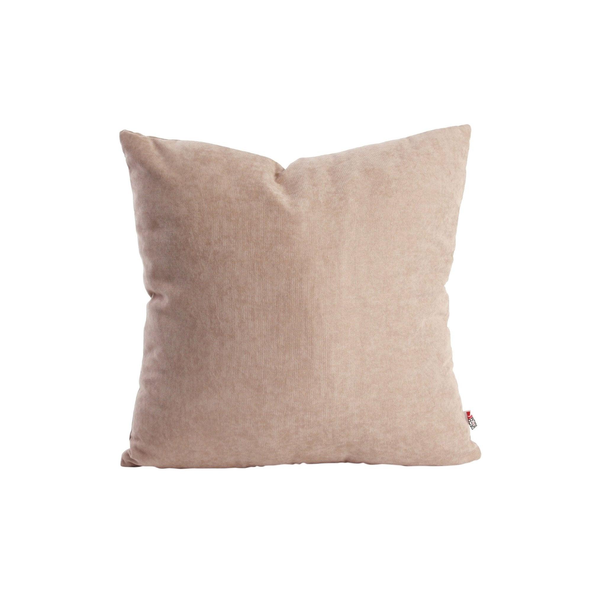 DEKOKISSEN Uni Cappuccino 45x45 cm mit Füllung - Braun, Textil (45/45cm) - Deco-Raum