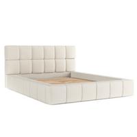 POLSTERBETT Paros mit Stauraum 180/200 cm Weiß im Bubble Stoff - Schwarz/Naturfarben, Holz/Holzwerkstoff (180/200cm) - AltaBeds
