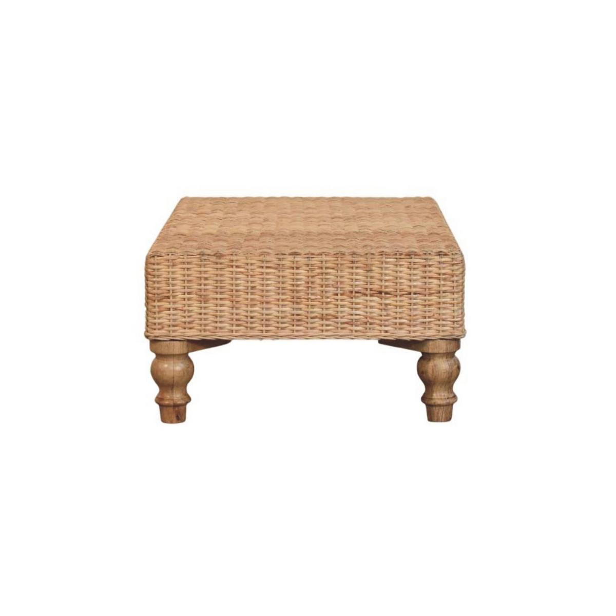 COUCHTISCH Regency Woven - Braun, Holz (56/86/31cm) - Artisan Furniture
