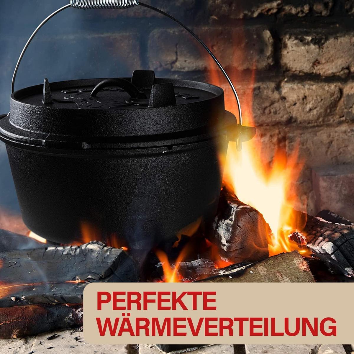 DUTCH OVEN 36,8x23,5x17cm - Schwarz, Metall (23/17/36cm) - Lavur