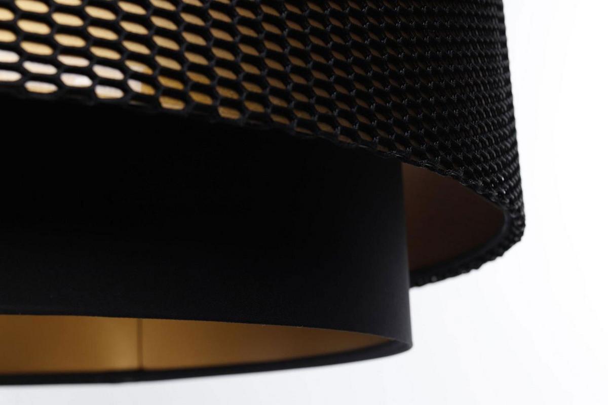 HÄNGELEUCHTE Gold 60/25 cm - Schwarz, Kunststoff (60/1.9/25cm) - ONZENO