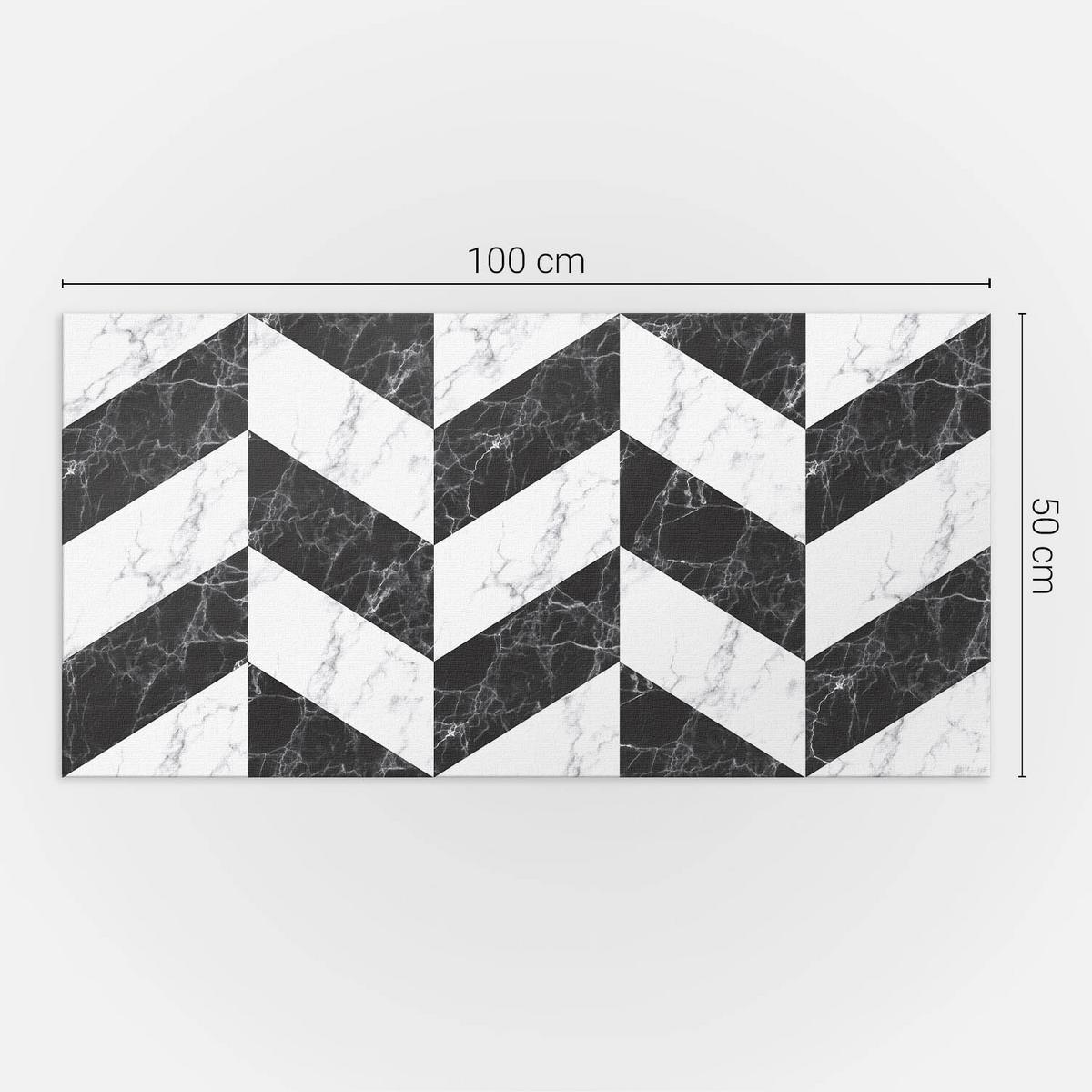 WANDPANEEL 100x50 cm selbstklebend Marelia - Graphitfarben, Kunststoff (50/1.6/100cm) - Wallfluent