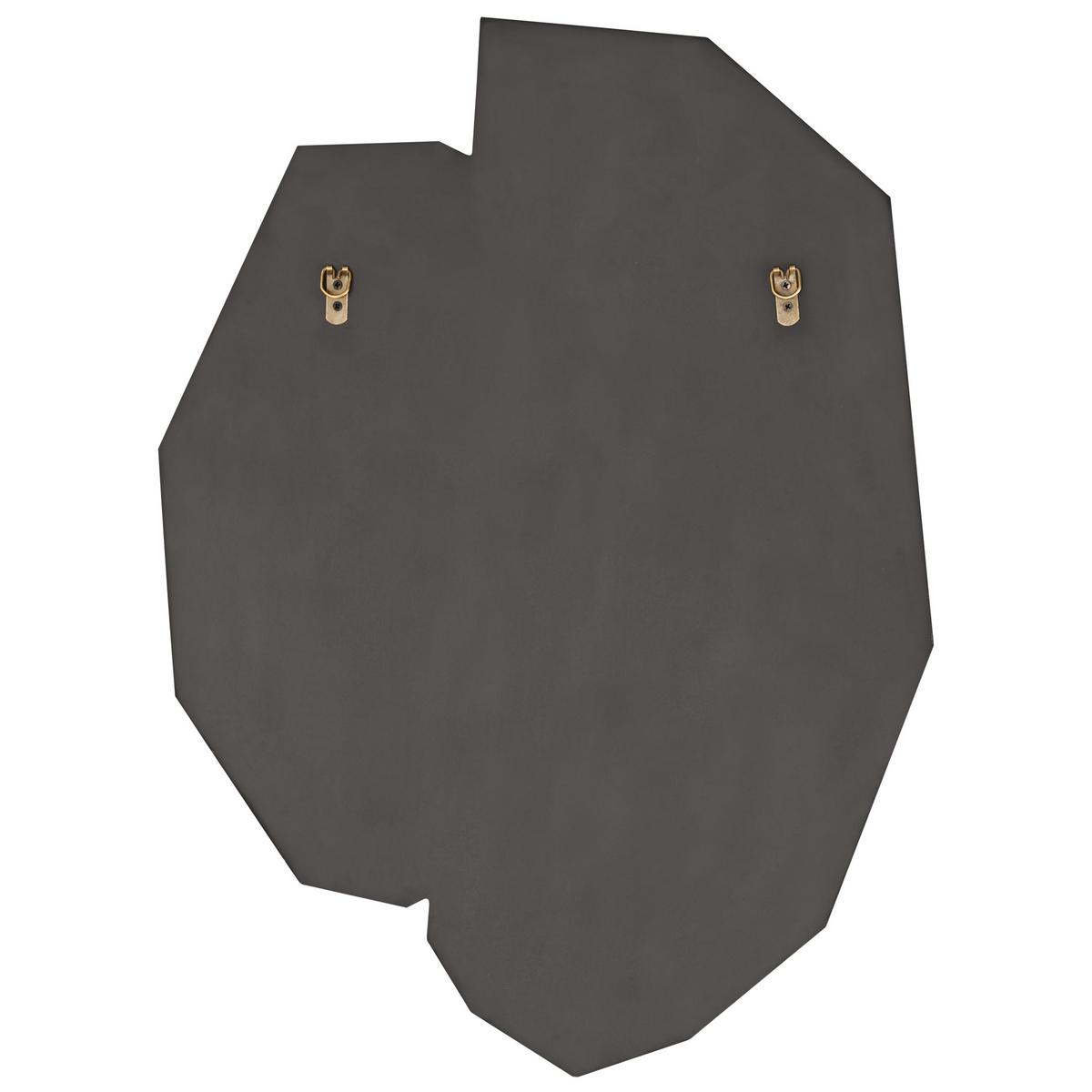 WANDSPIEGEL 62/80 cm Roségold Troyon - Roségold/Schwarz, Glas (62/80/2cm) - Beliani