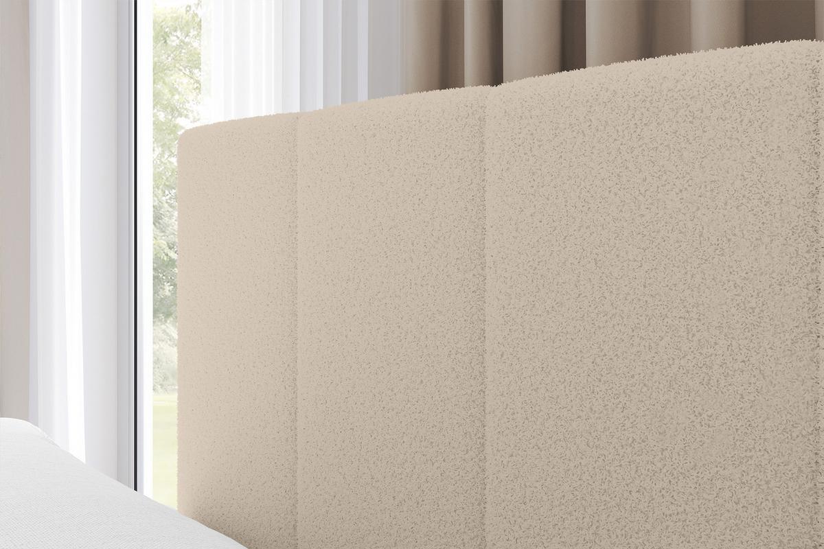 EINZELBETT Jugendbett mit Bettkasten Rechts, mit Matratze - LOVY 80x200 Dunkelbeige - Mokka, Holzwerkstoff/Textil (80/200cm) - ALTDECOR