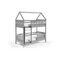 ETAGENBETT ELENA 80x190 cm Hellgrau - Hellgrau, Holz (80/190cm) - MASSENO